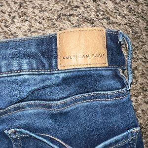 American eagles next level dark wash skinny jeans